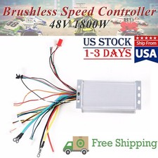 48V 1800W Brushless Speed Controller For Electric Scooter Go Kart ATV Quad EBike