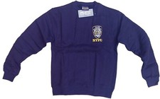 NYPD Men's Crewneck Sweatshirt Navy Blue Officially Licensed