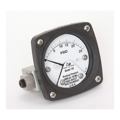 #ad #ad MIDWEST INSTRUMENT 120 AA 00 OO 25P Pressure Gauge0 to 25 psi 3GUZ5 $233.24