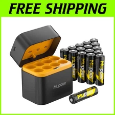 High Capacity AA Lithium Batteries - 16 Count, Charger