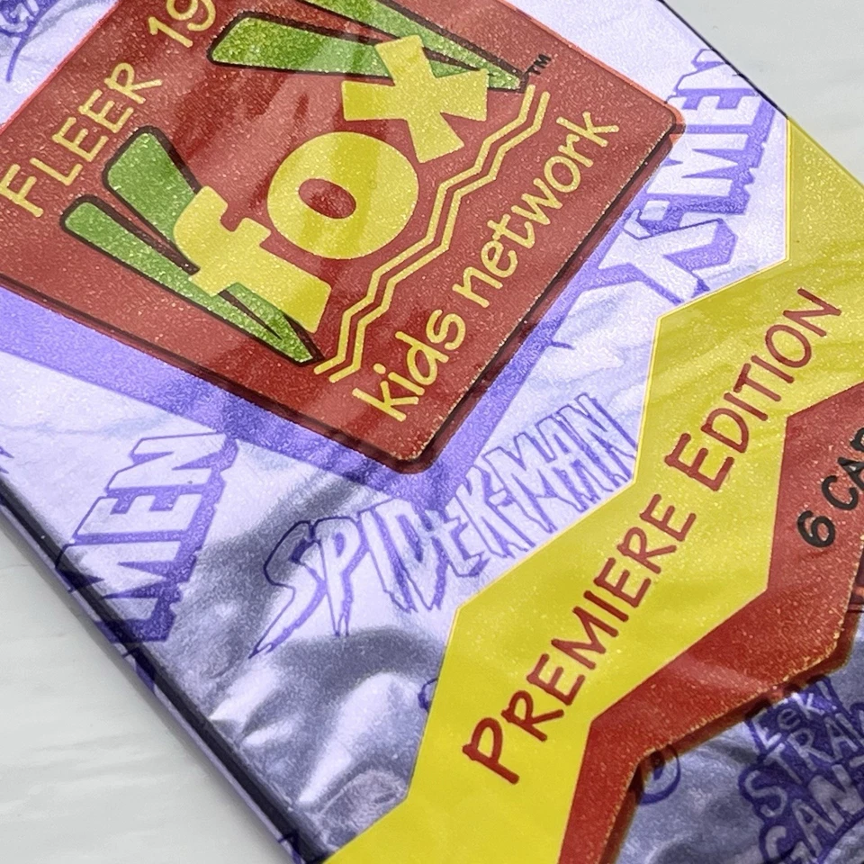 Fox Animated 1994 SEALED Trading Card Pack Rare Marvel Spiderman X-Men Vintage - Image 4 of 4