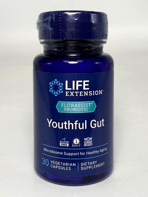 Life Extension FLORASSIST Probiotic Youthful Gut - 30 Capsules *EXP 10/2027*