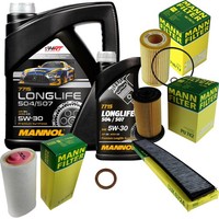 Mann Inspektionspaket 6L Mannol Longlife 5W-30 FüR BMW E46 318D 320D 318Td