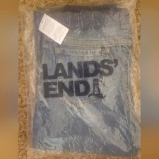 NWT Lands' End Classic Denim Pants Large