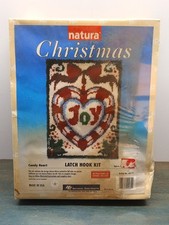 Natura Christmas Candy Heart Latch Hook Kit - Vintage Sealed - Fast Shipping