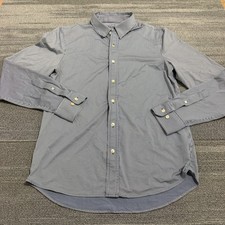 Rhone Shirt Mens Medium Blue Commuter Dress Stretch Performance Button Down