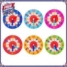 Wooden Puzzle Clock Toy Toddler Kids Baby Educational Board Learning Decor Toy