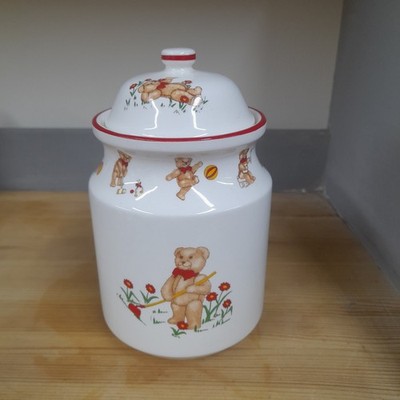 Masons Ironstone Teddybären Keks/Plätzchen Deckeldose Teedose sehr guter Zustand 