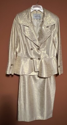 Women s 2piece Yellow Evening Suit  