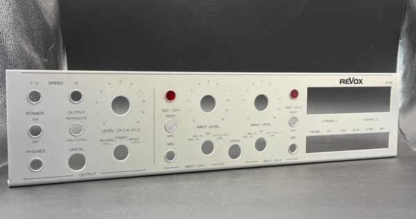 REVOX PR99 MKI / MKII Operating Complet. Aluminium front panel.  Original
