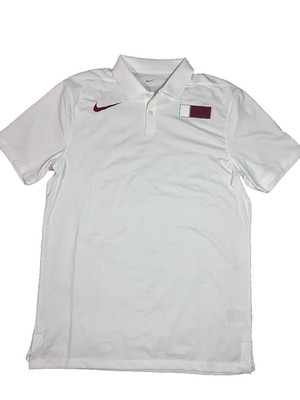 Men's M 3XL   Nike Pro Elite Qatar Dri-Fit Polo White CT0758-100 Team Issue