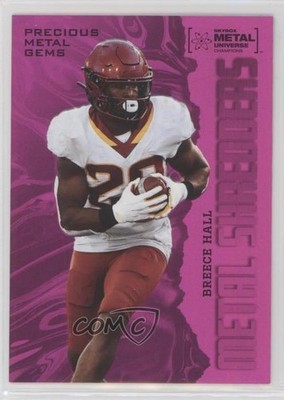 2022 Skybox Metal Universe Champions PMG Pink 18/75 Breece Hall Rookie RC 0rb8