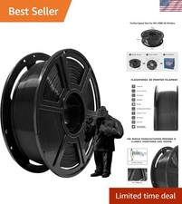 Black PLA Filament 1.75mm, 1kg Spool - High Precision, Easy-to-Use 3D Printing
