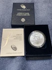 2017 W $1 American Eagle Uncirculated Coin 1 Oz Silver With Box & COA