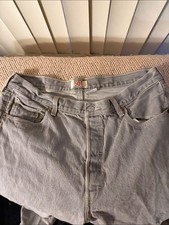 Levi's 501 Straight Jeans in Light Gray