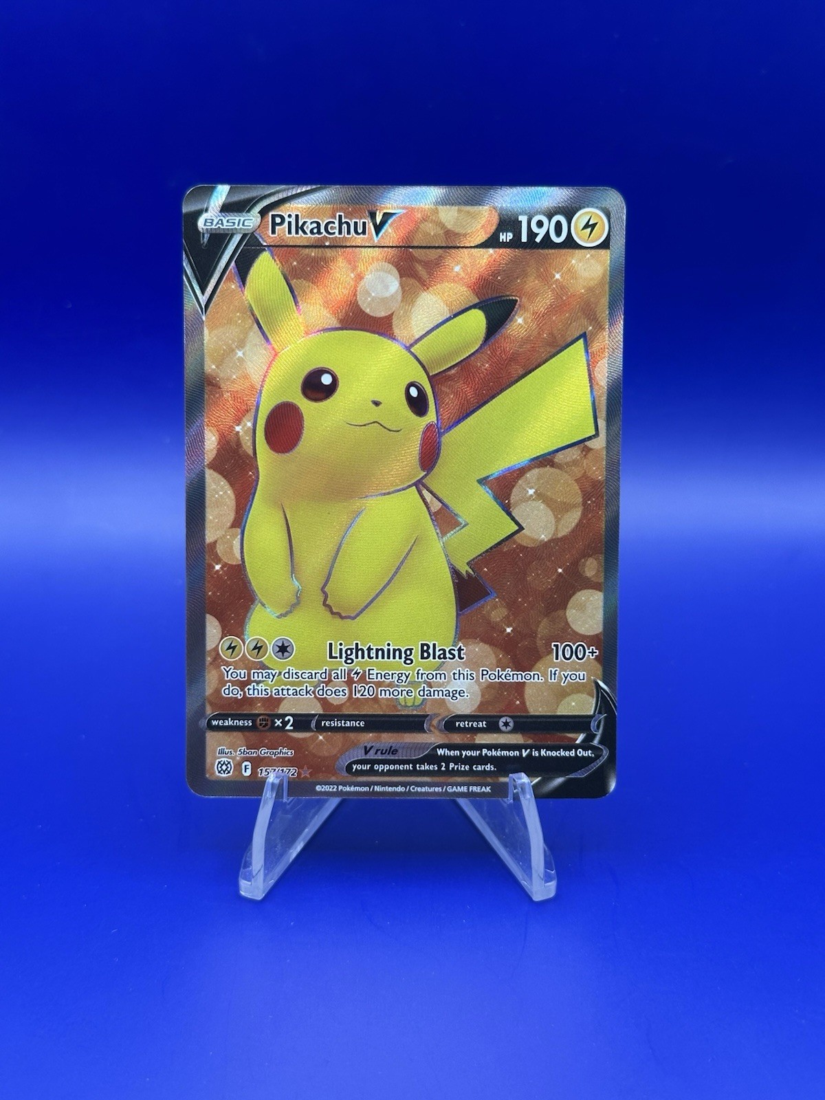 Pikachu V 157/172 Ultra Rare Pokemon TCG - NM