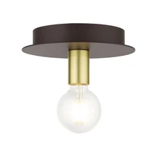 Livex Lighting - Hillview - 1 Light Flush Mount in Contemporary Style - 8 Inches