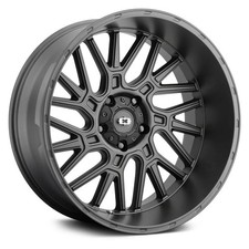Vision 404 Brawl Wheel 22x10 -19 8x165.1 125.2 Black Single Rim