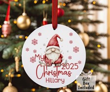Personalized My First Christmas Ornament Name Baby 1st Christmas 2025 Santa