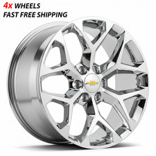 22 Chevy Silverado Tahoe 6x139.7 Wheels Suburban 1500 Chrome Set Of 4 Rims 22 Chevy Silverado Tahoe 6x139.7 Wheels Suburban 1500 Chrome Set Of 4 Rims