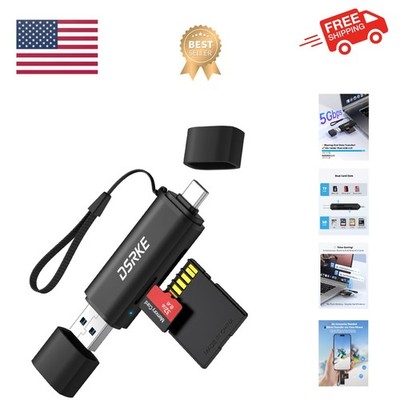 SD Card Reader, USB 3.0 & USB C Dual Slot Micro SD Card Adapter, Memory Card ...
