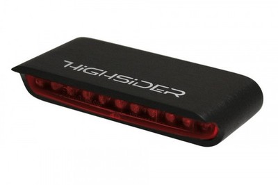 Highsider 255-034 LED Taillight STRIPE Red Lens - Black ** Only 2 Inches Wide **