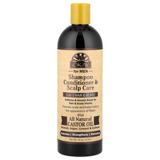 For Men, Shampoo Conditioner & Scalp Care, 3-in-1 Hair & Beard, 16 oz (473 ml) 1.09 per gallon