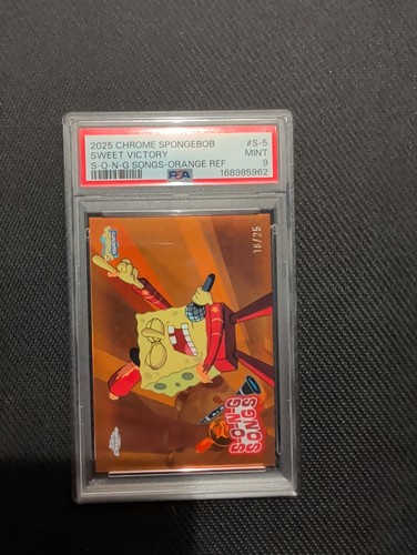 2025 Topps Chrome SpongeBob "Sweet Victory" /25 PSA 9 (Pop 1)