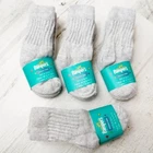 12 Pair Baby Socks Solid GRAY Crew 0-6 Months Pampers