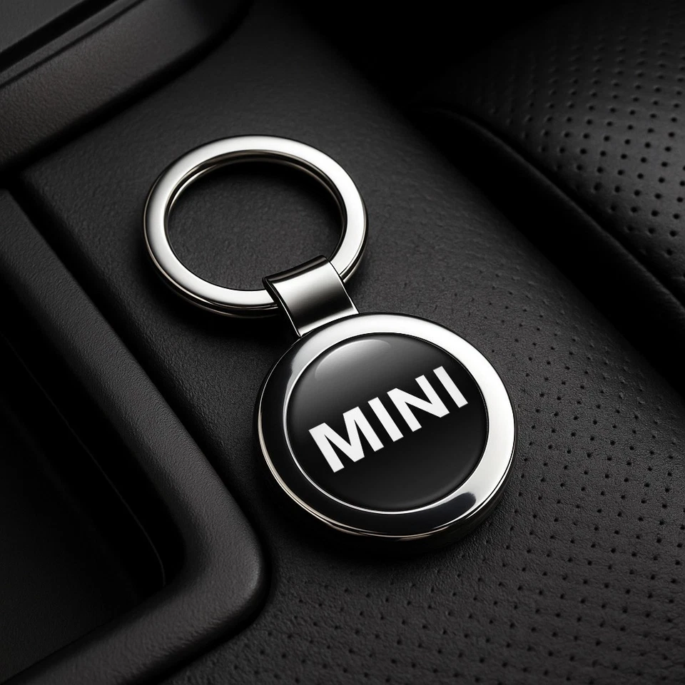 MINI Cooper Metall-Schlüsselanhänger | Auto-Logo Schlüsselring | Autozubehör