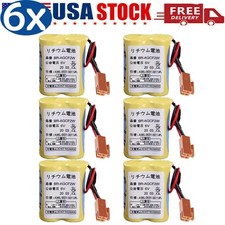   6X BR-AGCF2W 6V PLC Battery For FANUC A98L-0031-0011 CNC Machine with Plug