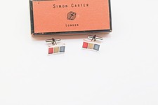 Simon Carter London Mens Rainbow Crystal  Cufflinks NEW IN BOX