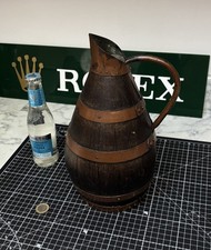 Antique French Coopered Cider Jug (28cm Tall)
