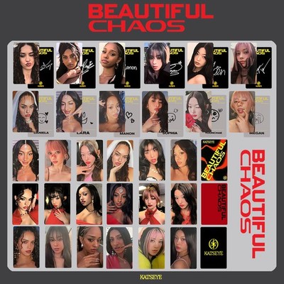 New Kpop KATSEYE Self Made Photocard Beautiful Chaos Album Photo