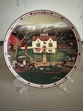 Vintage Charles Wysocki's "Days to Remember" Collectors Plate November