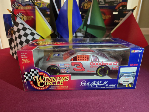 1:24 SILVER #3 Dale Earnhardt Sr NASCAR Rare GM Goodwrench Chevy Diecast NIB