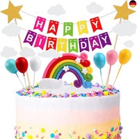 Osdue Tortendeko Geburtstag, Macaron Kuchen Deko, Happy Birthday Tortendeko,