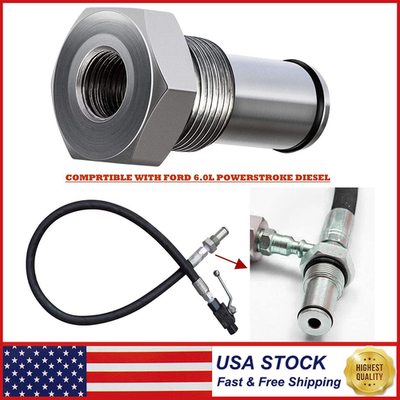 #ad For Ford 6.0L Powerstroke 6.0 High Pressure Oil Pump IPR Valve Air Test Fitting $11.65