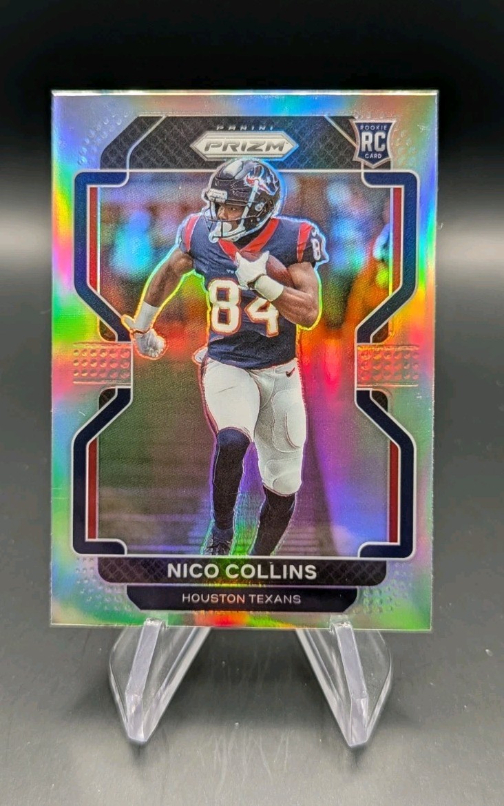 2021 Panini Prizm Football #360 Nico Collins RC True Rookie Silver Prizm