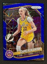 Cameron Brink 2025 Panini Prizm WNBA Blue Velocity Prizm #87 Las Angeles Sparks