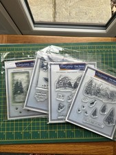 Clarity Stamp Clear Rubber Stamp Seasonal/Christmas Themed Landscapes. Used. 4.