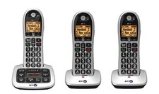 BT 4600 Trio Digital Cordless Phone Big Button Answer Machine