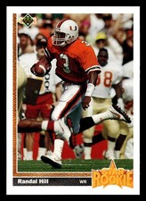 Randal Hill 1991 Upper Deck Star Rookie #28 Miami Dolphins RC *215