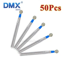 50pcs Dental Diamond Burs Ball Round BR-31 For High Speed Handpiece 5 pcs/pack