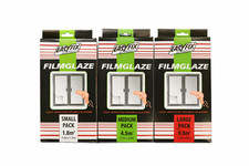Easyfix Filmglaze Secondary Glazing Window Insulation Film Kits Draught Excluder