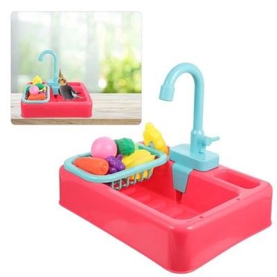  1 Satz Papagei Automatische Duschbad Käfig Becken Papagei Bad Becken Spielzeug
