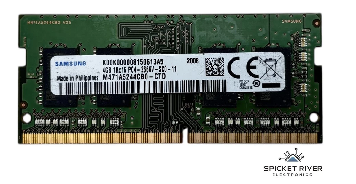 Samsung DDR4 SDRAM 4 GB Capacity per Module Memory (RAM) for sale