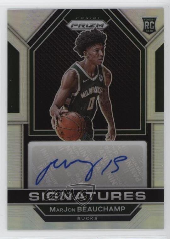2022 Panini Prizm Rookie Signatures Silver MarJon Beauchamp #RSI-MAR Auto RC 8d9