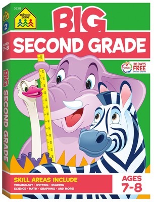 School Zone - Big Second Grade Workbook - 320 Pages, Ages 7 to 8, 2nd Grade,...