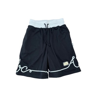 Advisory Board Crystals Abc. 123 Soutache Basketball Shorts Black Blue S NWOT